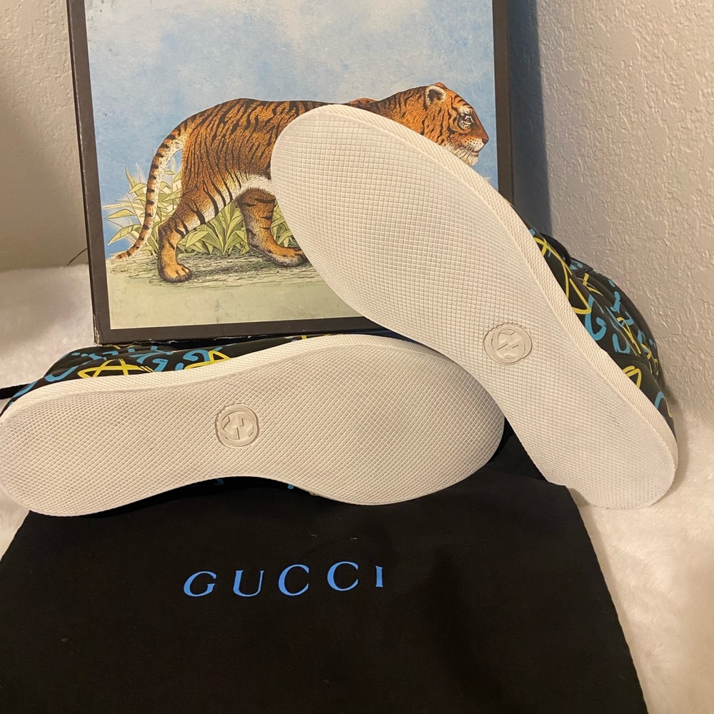 Gucci Ghost Leather Hi-top Sneakers - Picture 6 of 7
